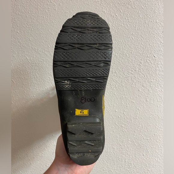 Vintage Insulated Work Boots Steel Shank Tall Lace Up - Size 6 - Picture 7 of 14